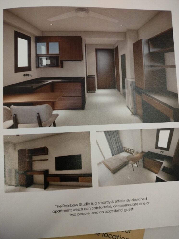 Kitchen, ashadeep-rainbow-apartment Studio 400 Sq.Ft. Apartment In Jeerota Jaipur 8786020