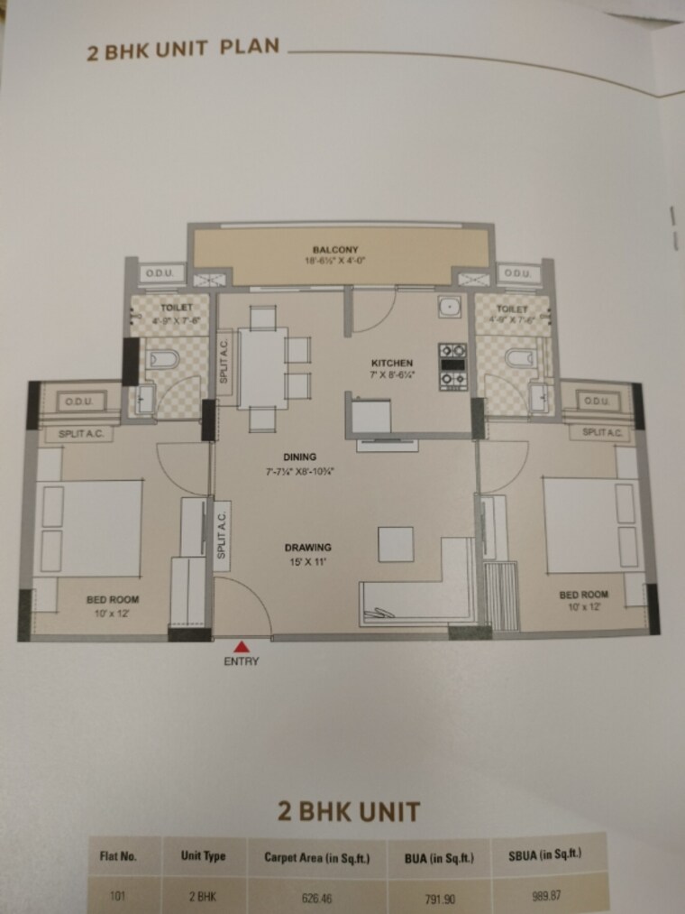 Floor Plan, ashadeep-rainbow-apartment 2 Bedroom 800 Sq.Ft. Apartment In Jeerota Jaipur 8786023