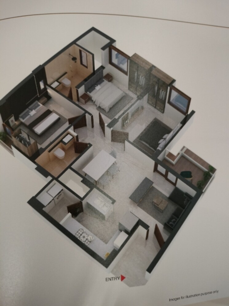 Master Bedroom, ashadeep-rainbow-apartment 3 Bedroom 1213 Sq.Ft. Apartment In Jeerota Jaipur 8786029