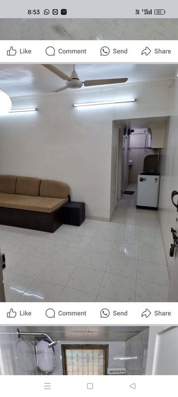 Bathroom in 1 BHK Apartment at Liberty Garden, Malad West – for Rent