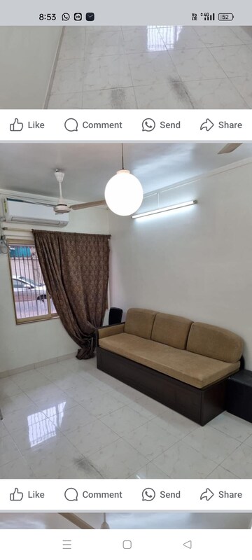 Living Room in 1 BHK Apartment at Liberty Garden, Malad West – for Rent