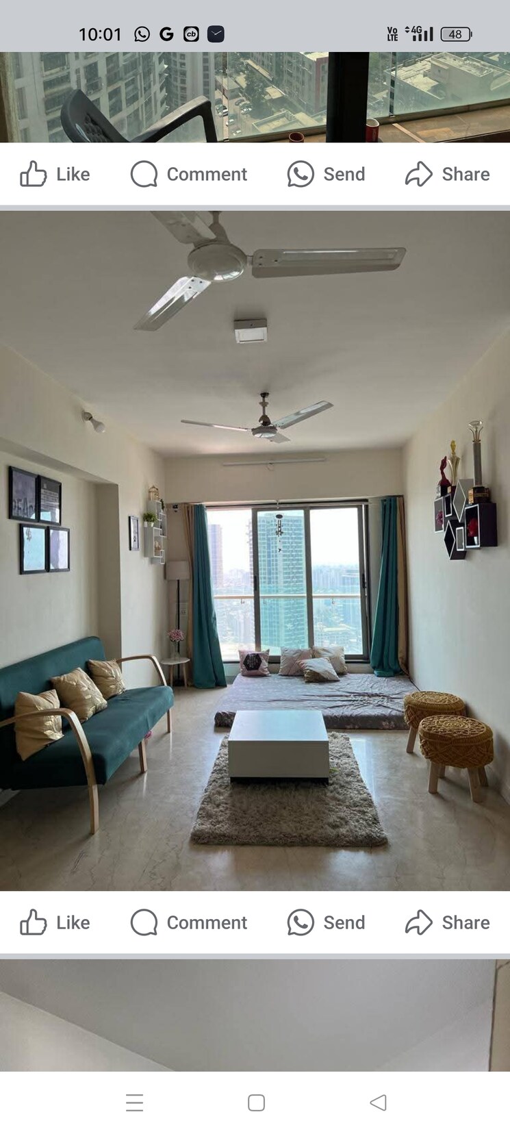 Living Room, liberty-garden 1 Bedroom 390 Sq.Ft. Apartment In Malad West Mumbai 8786072