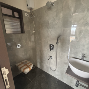 Bathroom in 1 BHK Apartment at Western Express Highway – for Sale
