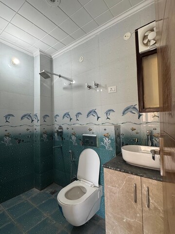Bathroom in 3 BHK Builder Floor at Palam Vihar – for Sale