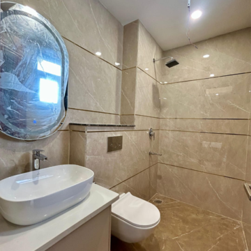 Bathroom in 3 BHK Builder Floor at BPTP Astaire Gardens Cezanne Villas, Sector 70a – for Sale
