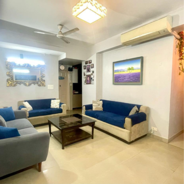 Living Room in 3 BHK Apartment at Supertech Cape Town, Sector 74 – for Rent