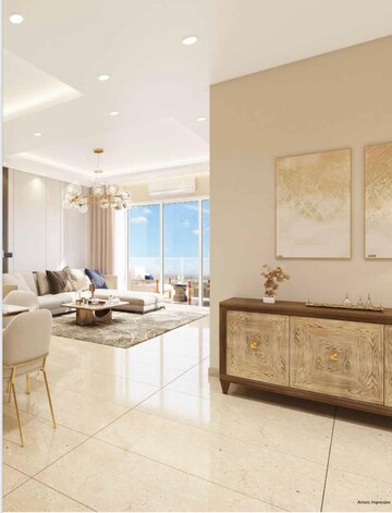 Living Room in 2 BHK Apartment at Aerocity – for Sale