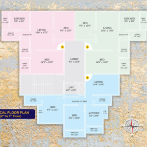 Master Plan in 2 BHK Apartment at Shree Mahaganpati Tower, Titwala – for Sale