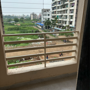 Balcony in 2 BHK Apartment at Shree Mahaganpati Tower, Titwala – for Sale