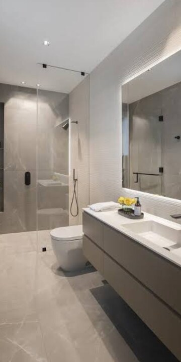 Bathroom in 1 BHK Builder Floor at Rattan Apartment, Khanpur – for Rent