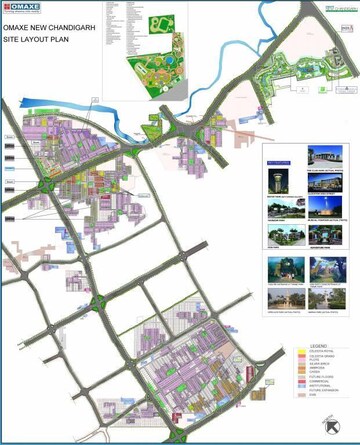  Plot – Map Location View at Omaxe New Chandigarh, North Mullanpur - for Sale