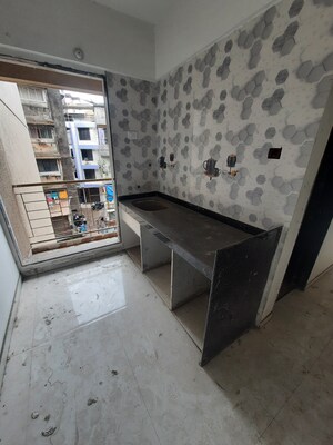 Kitchen in 1 BHK Apartment at Kyraa Park, Balkum Pada – for Sale