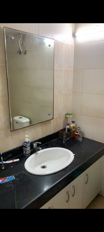 Bathroom in 3 BHK Apartment at Dhoot Time Residency, Sector 63 – for Rent
