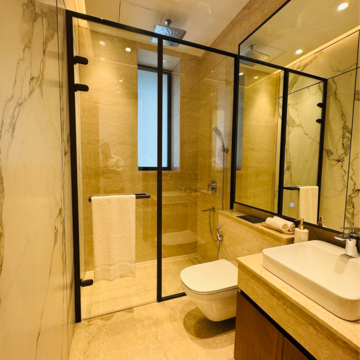 Bathroom in 4 BHK Builder Floor at Central Park 3 The Room, Sohna Sector 33 – for Sale
