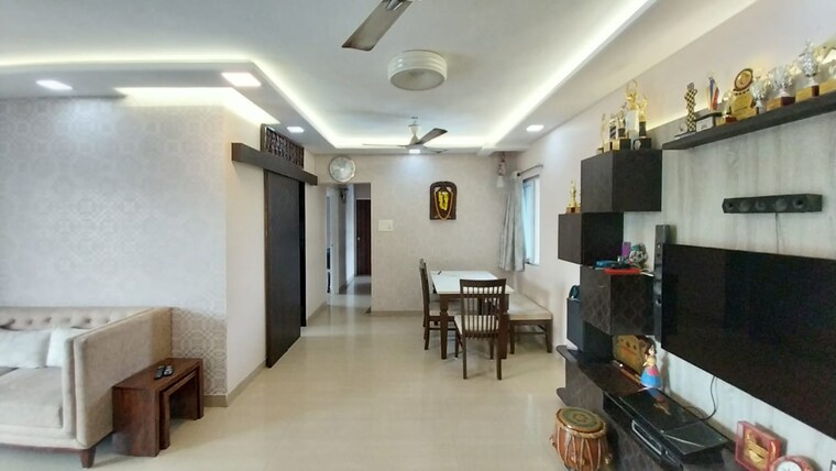 Living Room, metro-the-palms 3 Bedroom 1100 Sq.Ft. Apartment In Nerul Navi Mumbai 8787079
