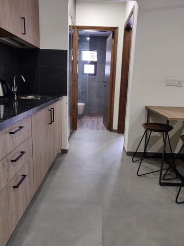 Kitchen in 1 BHK Builder Floor at Gupta Awas, Sector 43 – for Rent