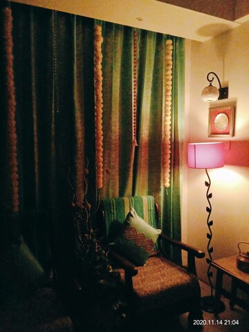 Living Room in 2 BHK Apartment at Harmony Signature Towers, Owale – for Rent