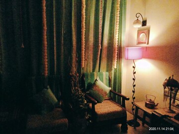 Living Room in 2 BHK Apartment at Harmony Signature Towers, Owale – for Rent