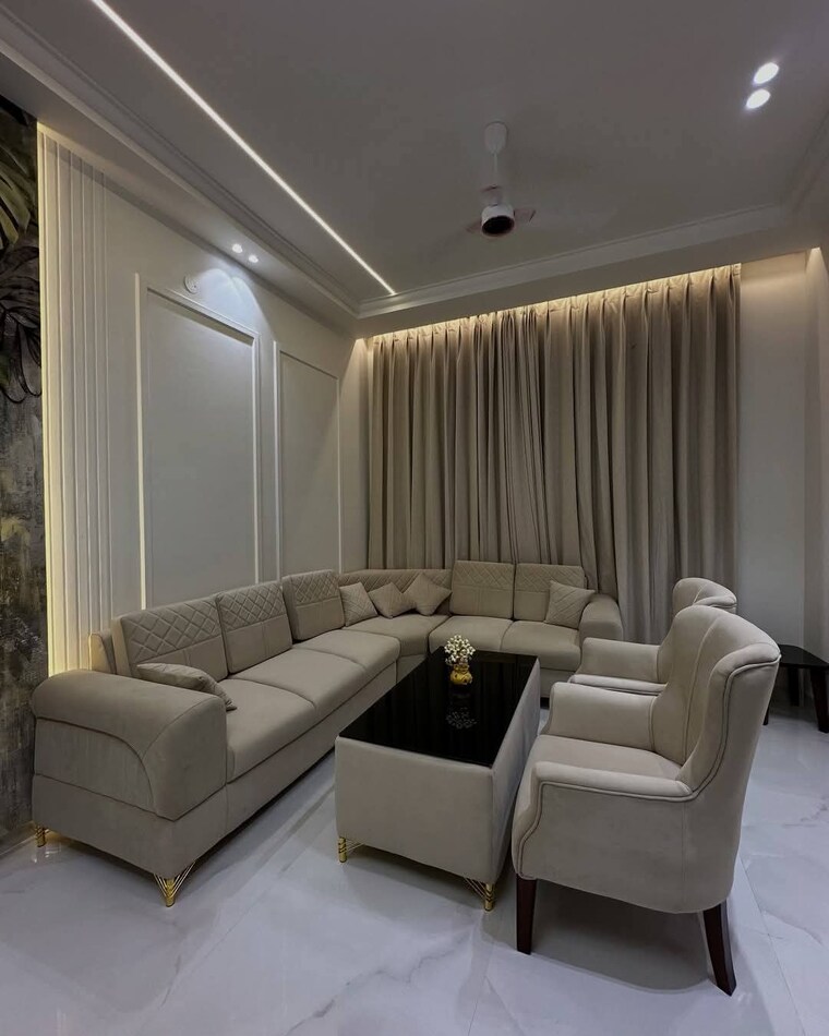 Living Room, agarwal-and-doshi-complex 4 Bedroom 2100 Sq.Ft. Villa In Vasai West Palghar 8787304