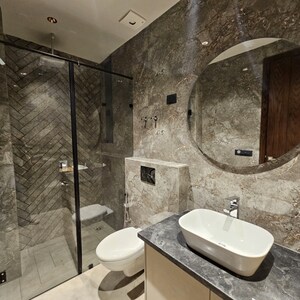 Bathroom in 3.5 BHK Builder Floor at New Rajinder Nagar – for Sale