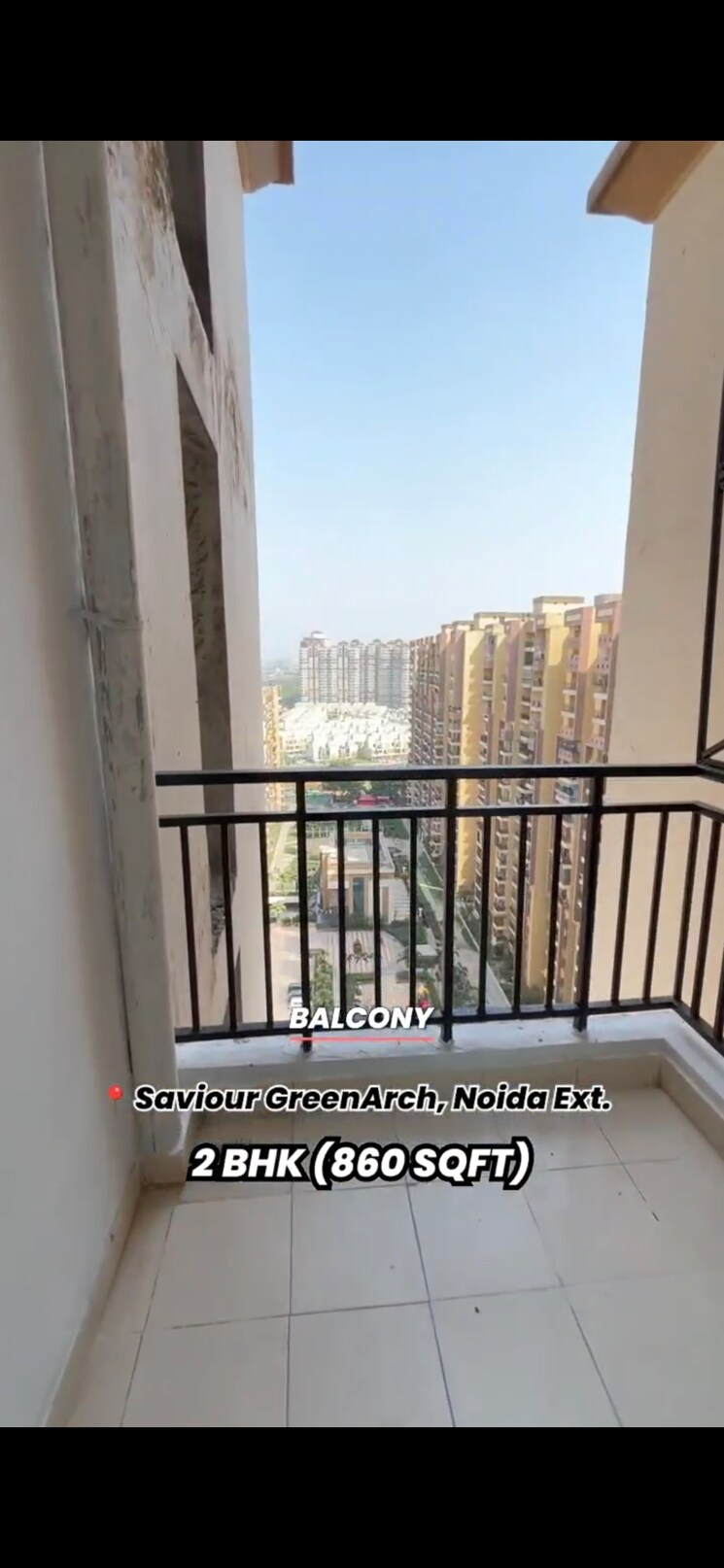 Balcony, saviour-green-arch 2 Bedroom 860 Sq.Ft. Apartment In Tech Zone 4 Greater Noida Greater Noida 8787382