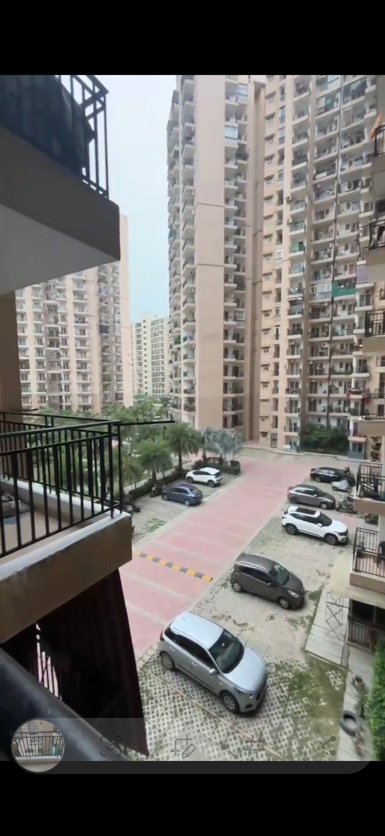 Balcony, nirala-estate 3.5 Bedroom 1745 Sq.Ft. Apartment In Tech Zone 4 Greater Noida Greater Noida 8787433