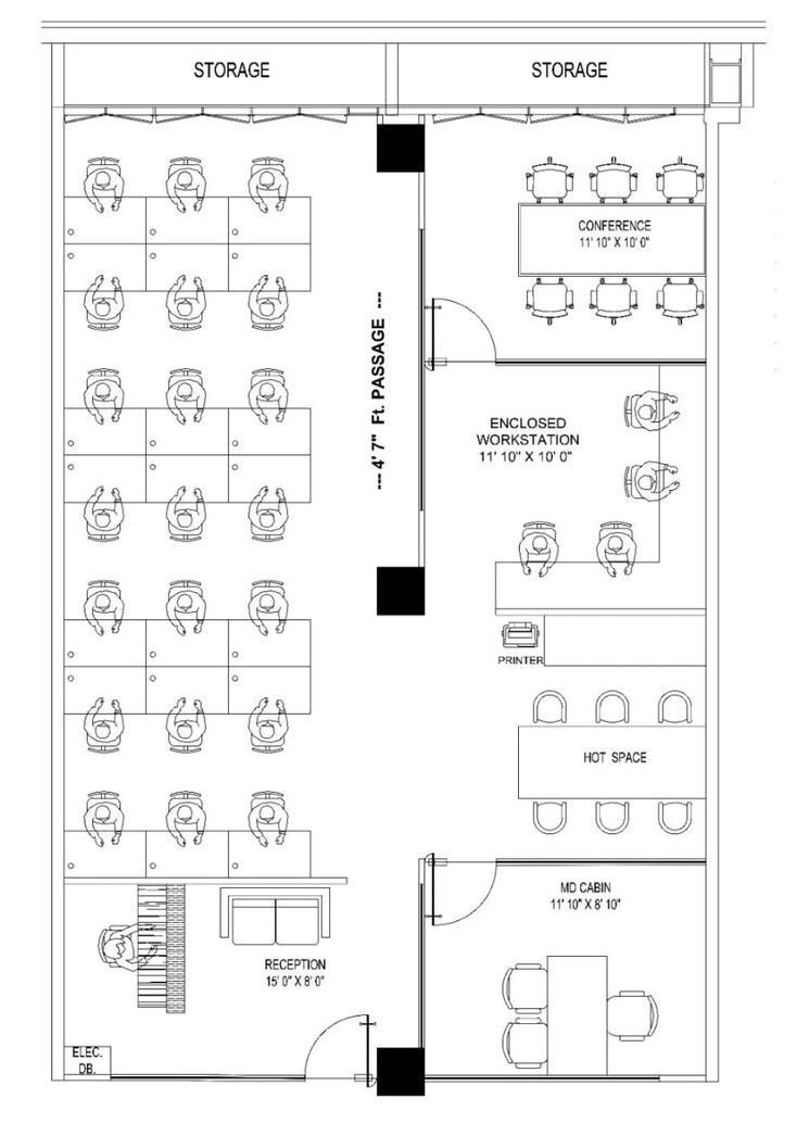 Floor Plan, phoenix-paragon-plaza Commercial Office Space 1932 Sq.Ft. In Kurla West Mumbai 8787619
