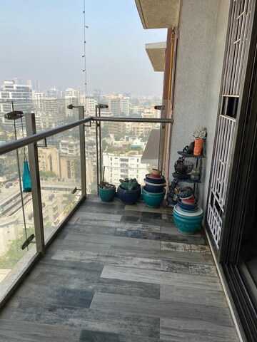 Balcony in 3 BHK Apartment at The Wadhwa Amar Jiwan, Bandra West – for Sale