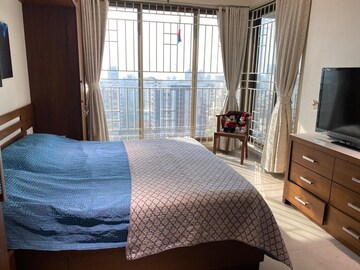 Bedroom in 3 BHK Apartment at The Wadhwa Amar Jiwan, Bandra West – for Rent