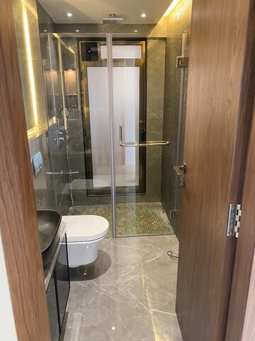 Bathroom in 3 BHK Apartment at Niraj Kakad Heights, Bandra West – for Rent
