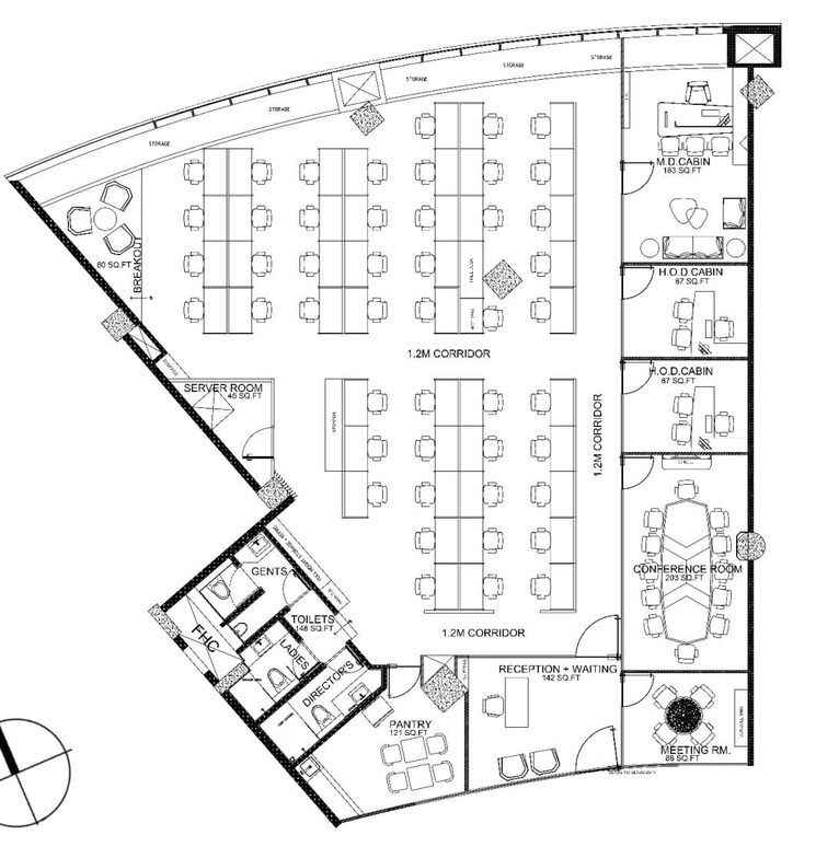 Floor Plan, phoenix-paragon-plaza Commercial Office Space 5118 Sq.Ft. In Kurla West Mumbai 8787643