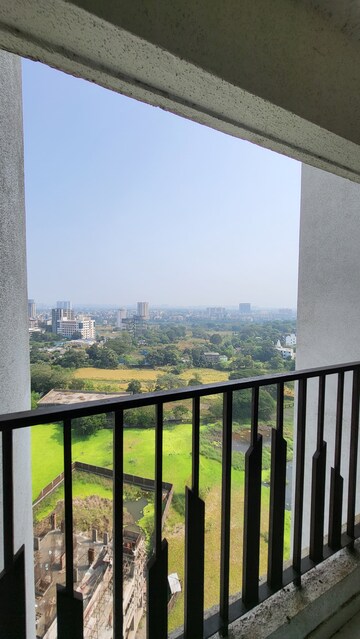 Balcony in 1 BHK Apartment at Dynamic Crest, Shilphata – for Rent