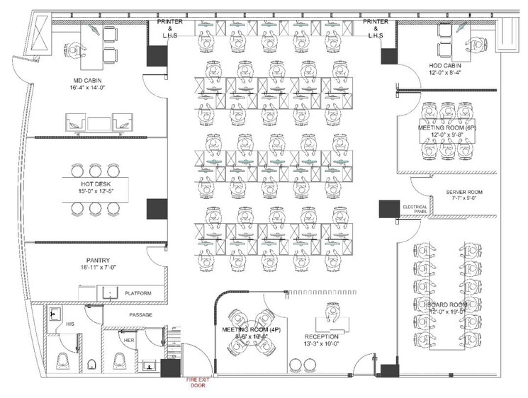 Floor Plan, phoenix-paragon-plaza Commercial Office Space 3871 Sq.Ft. In Kurla West Mumbai 8787662