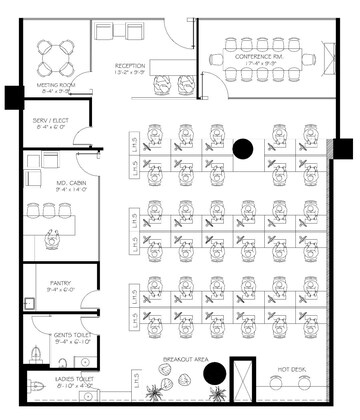 Floor Plan in  Office Space at Phoenix Paragon Plaza, Kurla West – for Rent