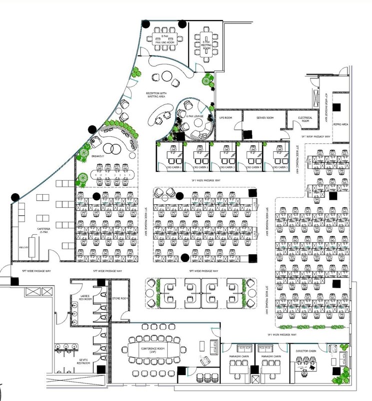 Floor Plan, phoenix-paragon-plaza Commercial Office Space 15307 Sq.Ft. In Kurla West Mumbai 8787736