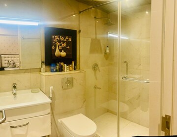 Bathroom in 4 BHK Apartment at Kasturi Legacy, Baner – for Rent