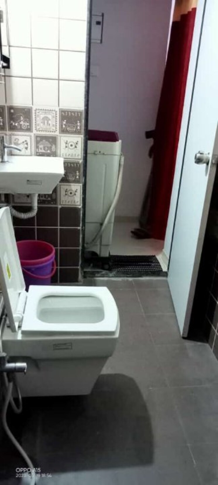 Bathroom, giriraj-chs-naupda 2 Bedroom 1000 Sq.Ft. Apartment In Naupada Thane 8787905