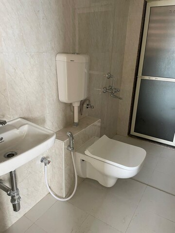 Bathroom in 2.5 BHK Apartment at JVM Sky Court, Bhayandarpada – for Rent