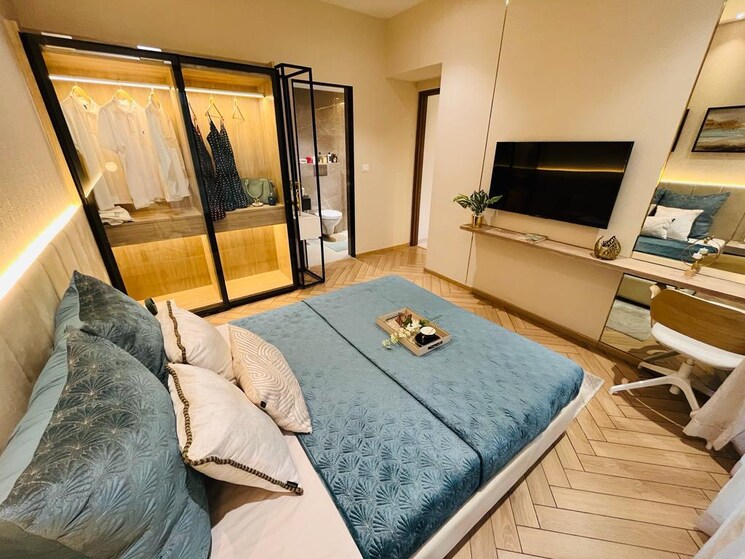 Bedroom, cosmos-jewels 2 Bedroom 450 Sq.Ft. Apartment In Ghodbunder Road Thane 8787974