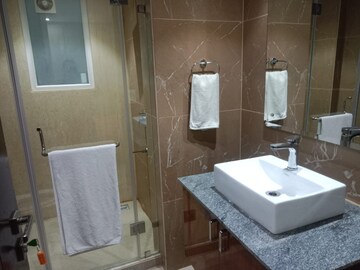 Bathroom in 3 BHK Builder Floor at Defence Colony – for Rent