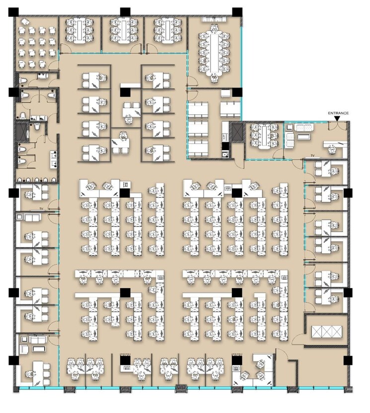 Floor Plan, phoenix-art-guild-house Commercial Office Space 12278 Sq.Ft. In Kurla West Mumbai 8788002