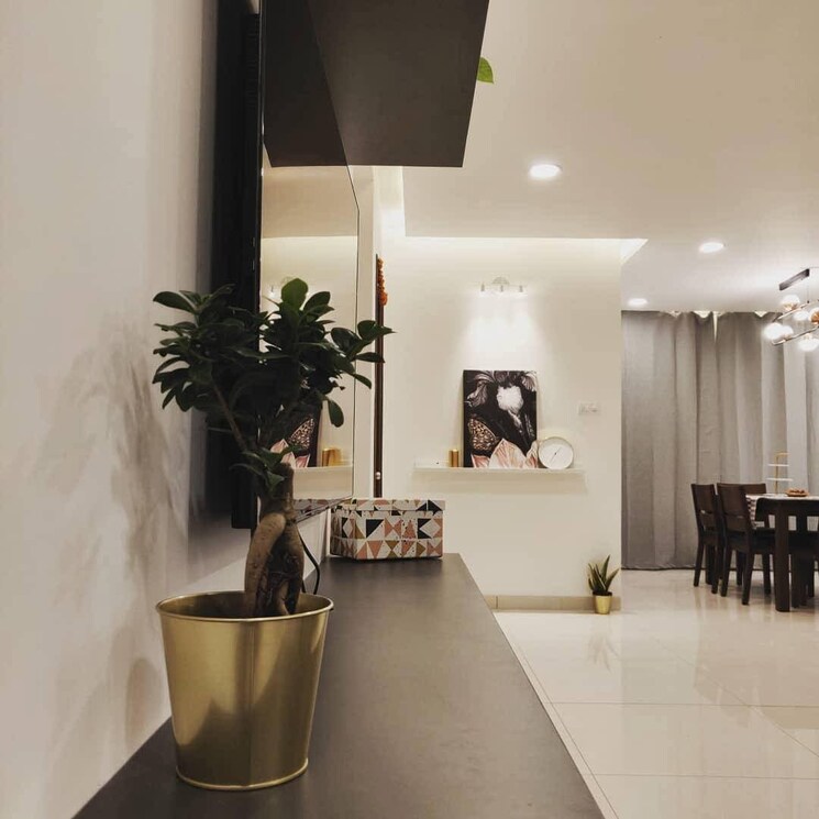 Living Room, aparna-cyber-life 3 Bedroom 1965 Sq.Ft. Apartment In Nallagandla Hyderabad 8788045