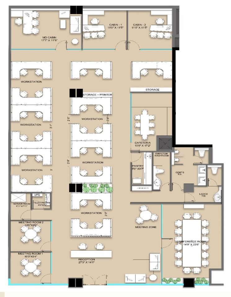 Floor Plan, phoenix-art-guild-house Commercial Office Space 5935 Sq.Ft. In Kurla West Mumbai 8788164