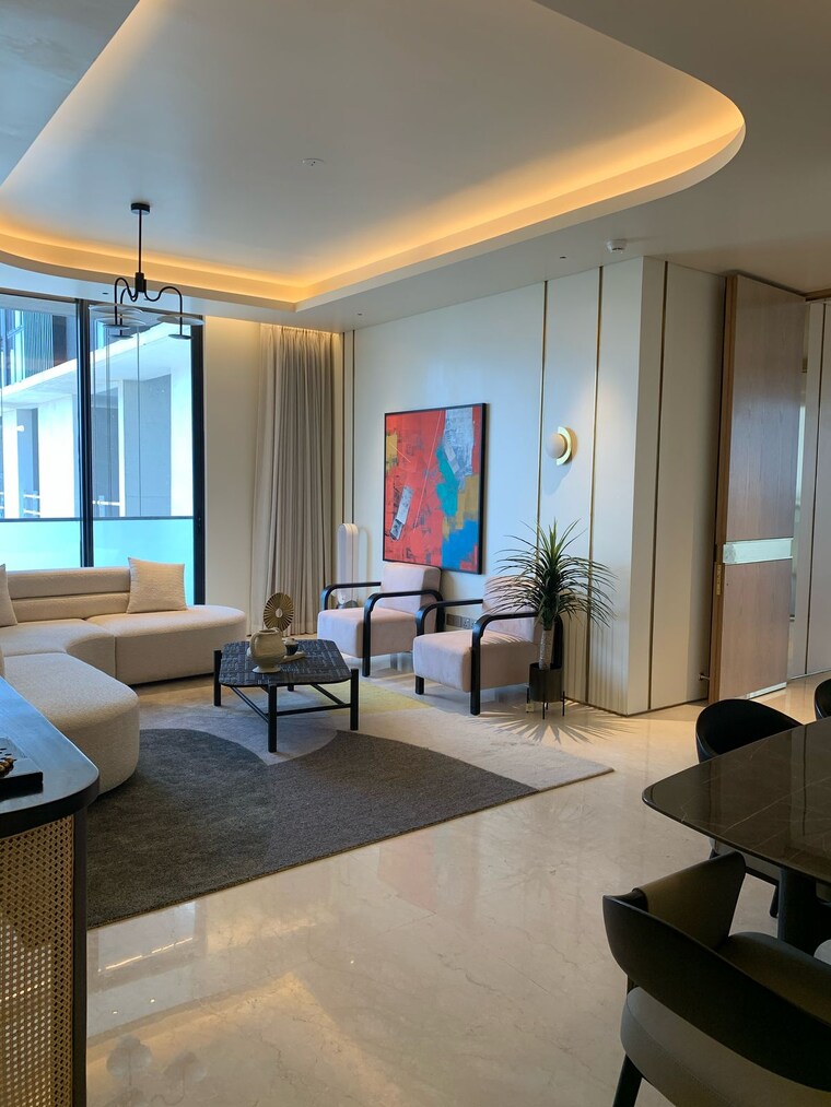 Living Room, forum-serendipity 4 Bedroom 1815 Sq.Ft. Apartment In Bandra Kurla Complex Mumbai 8788391