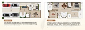 Floor Plan in 4 BHK Villa at Ab Bypass Road – for Sale