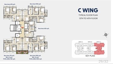 Floor Plan in 2 BHK Apartment at Alpine Primo, Andheri West – for Sale
