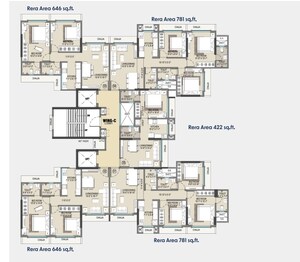 Floor Plan in 2 BHK Apartment at Alpine Primo, Andheri West – for Sale