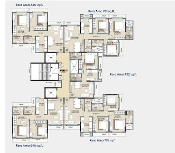 Floor Plan in 2 BHK Apartment at Alpine Primo, Andheri West – for Sale