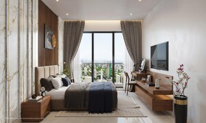 Living Room in 2 BHK Apartment at Godrej Horizon Wadala, Wadala – for Sale