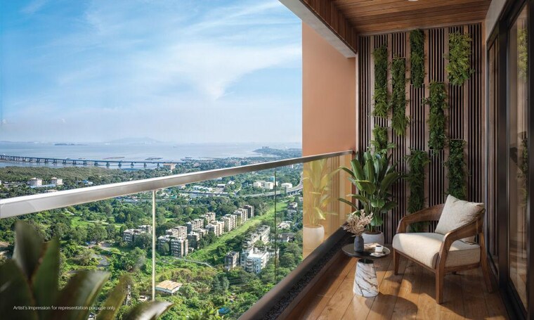 Balcony, godrej-horizon-wadala 2 Bedroom 777 Sq.Ft. Apartment In Wadala Mumbai 8788513